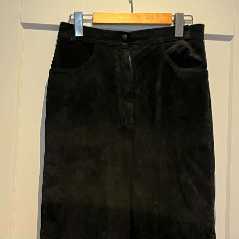 Vintage Genuine Suede High Rise Pants